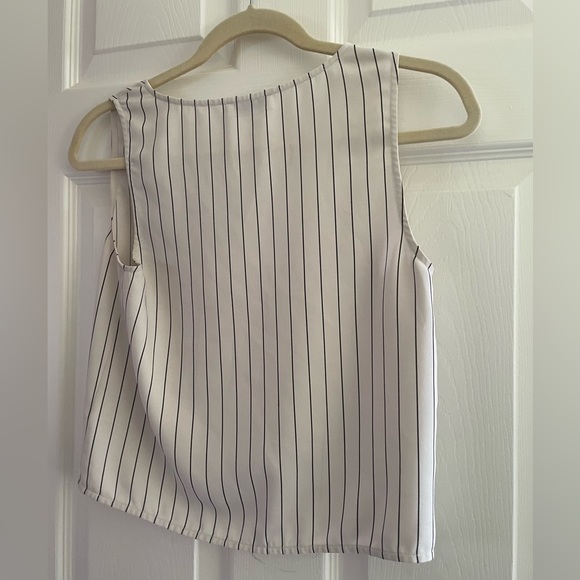 Aritzia (Babaton) Black & White Striped Murphy Blouse - Picture 2 of 2